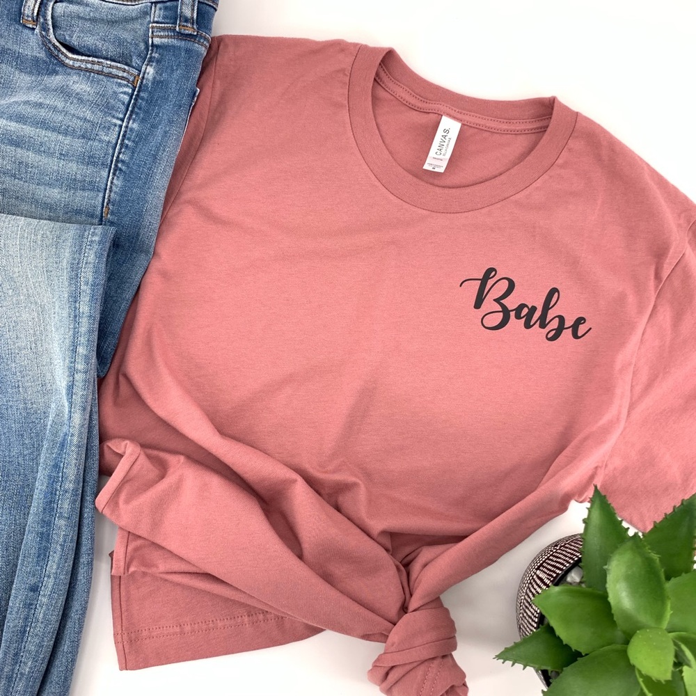 Custom Babe Mauve T-shirt